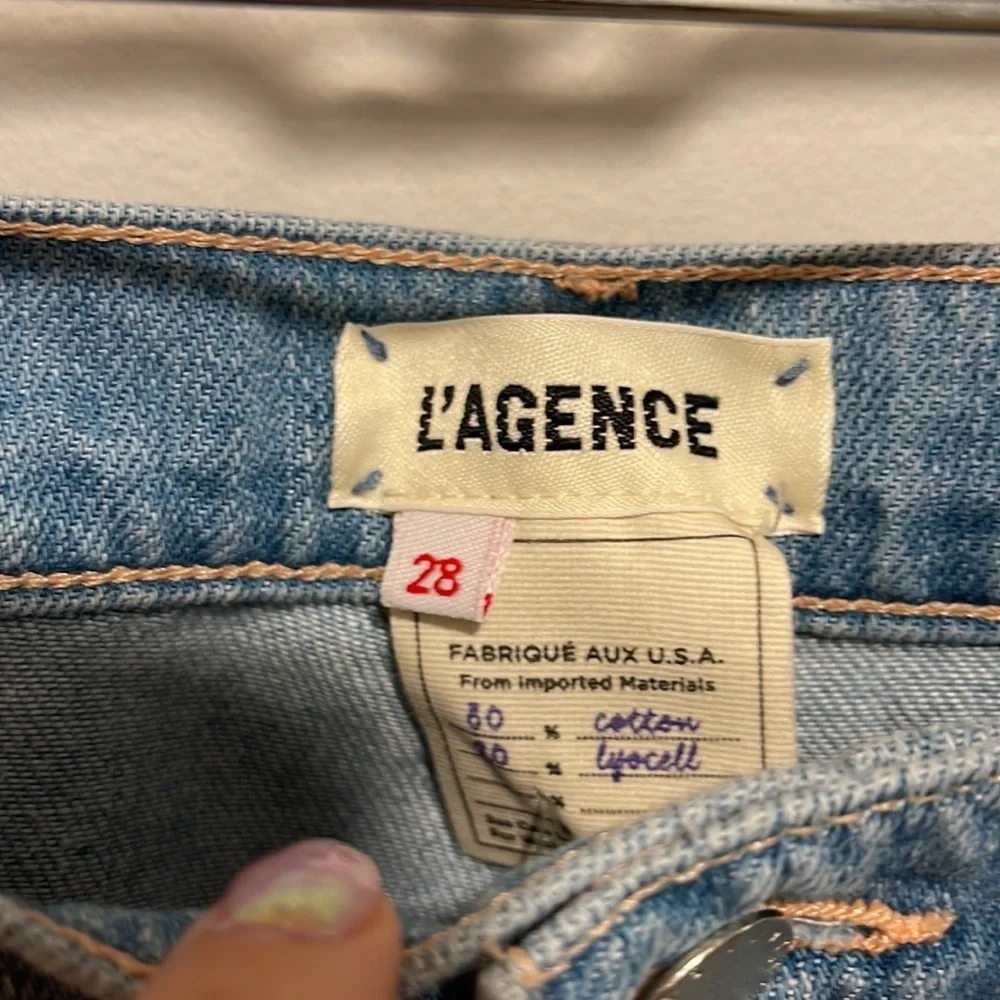 NWT L’agence Bridget High Rise Slouch Straight Mystic 28 - Picture 6 of 11